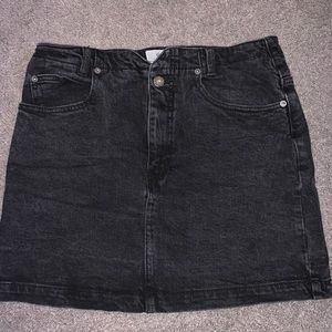 Free People Denim Mini Skirt